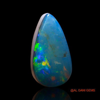 3.00 Cts Natural Australian Doublet Opal Pear Cabochon Loose Gemstone For Jewelry 13x7x6 mm D-229