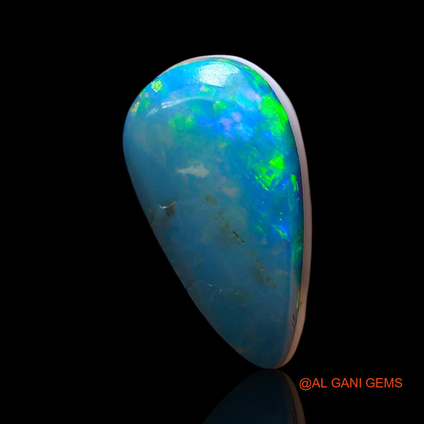 3.00 Cts Natural Australian Doublet Opal Pear Cabochon Loose Gemstone For Jewelry 13x7x6 mm D-229