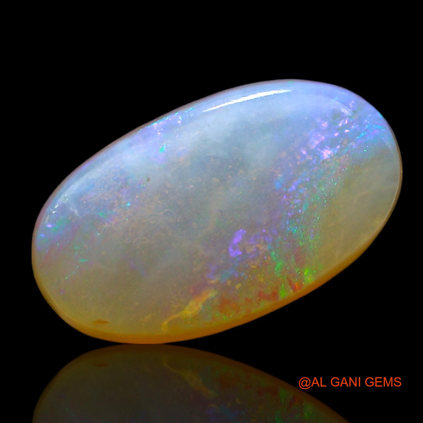 3.00 Cts Unheated Australian Doublet Opal Loose Gemstone Oval Cabochon Natural 13x7x5 mm D-230