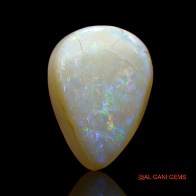 3.00 Cts Natural Australian Doublet Opal Loose Gemstone Pear Cabochon 12x8x5 mm D-232
