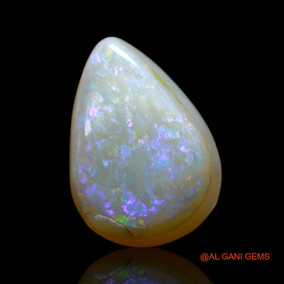 3.00 Cts Natural Australian Doublet Opal Loose Gemstone Pear Cabochon 12x8x5 mm D-232