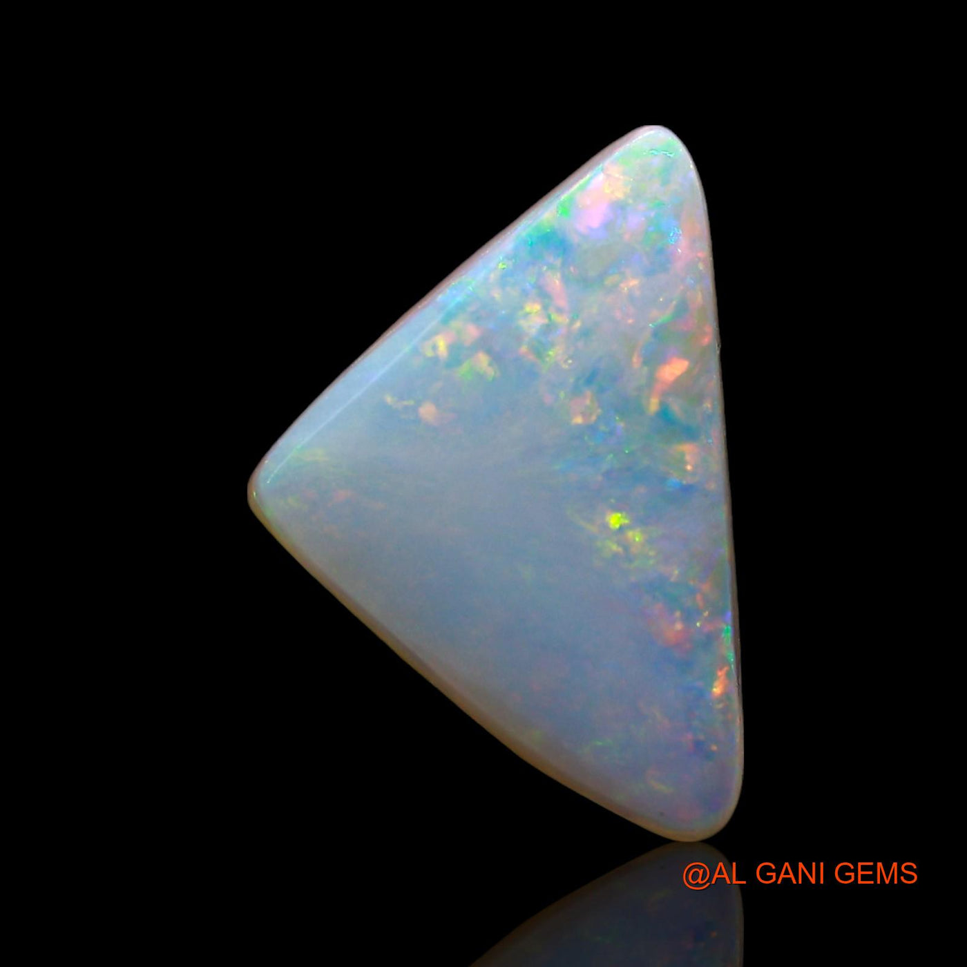Natural Untreated Doublet Opal Loose Gemstone Trillion Cabochon From Australia 3.00 Cts 12x8x5 mm D-233