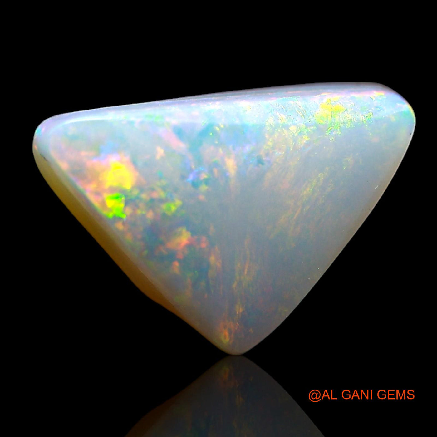 Natural Untreated Doublet Opal Loose Gemstone Trillion Cabochon From Australia 3.00 Cts 12x8x5 mm D-233