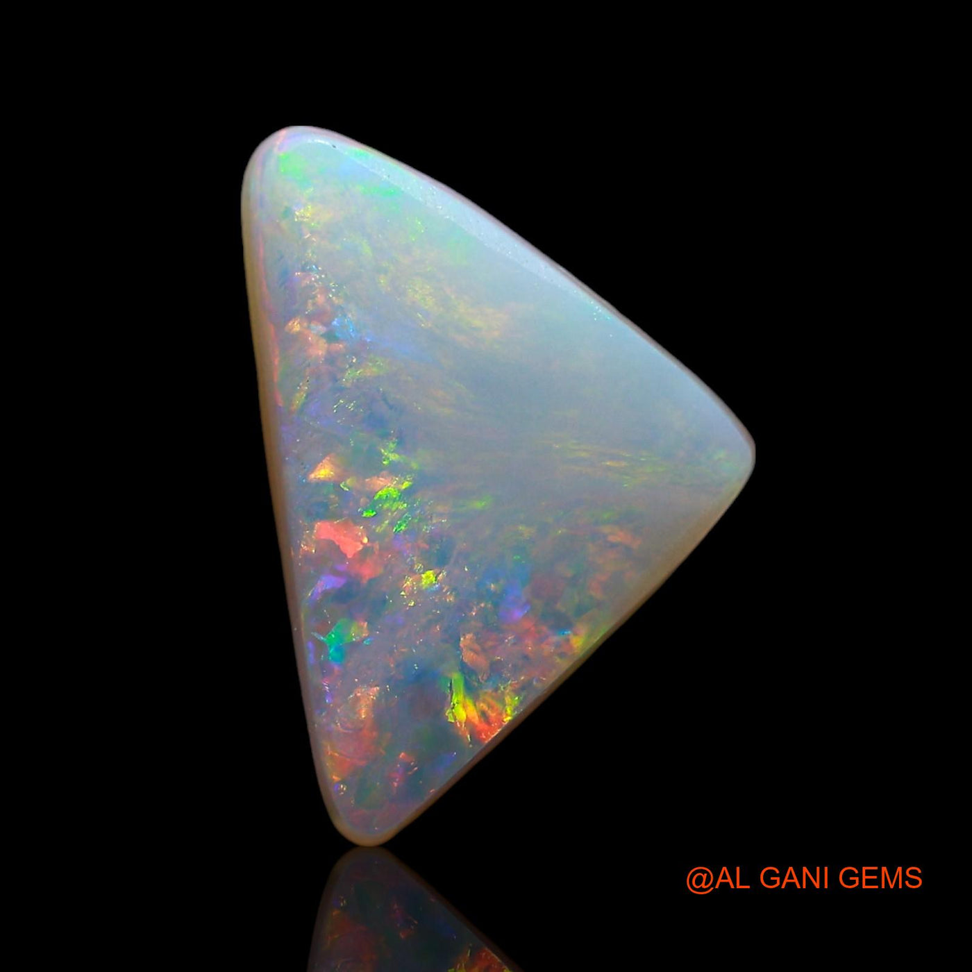 Natural Untreated Doublet Opal Loose Gemstone Trillion Cabochon From Australia 3.00 Cts 12x8x5 mm D-233