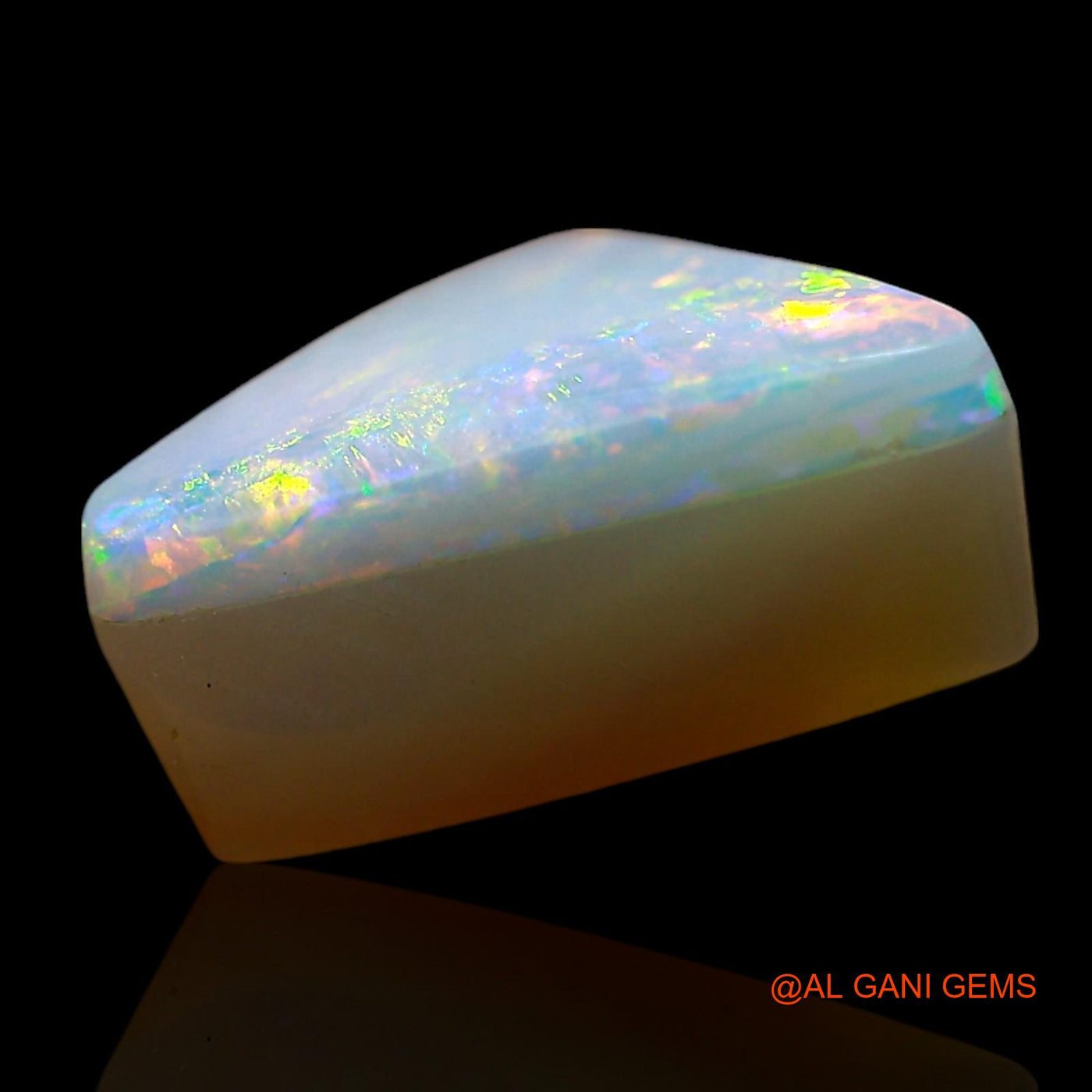 Natural Untreated Doublet Opal Loose Gemstone Trillion Cabochon From Australia 3.00 Cts 12x8x5 mm D-233