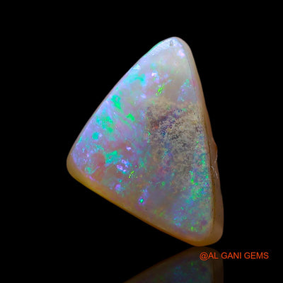 3.00 Cts Natural Australian Doublet Opal Loose Gemstone Trillion Cabochon 12x8x6 mm D-235