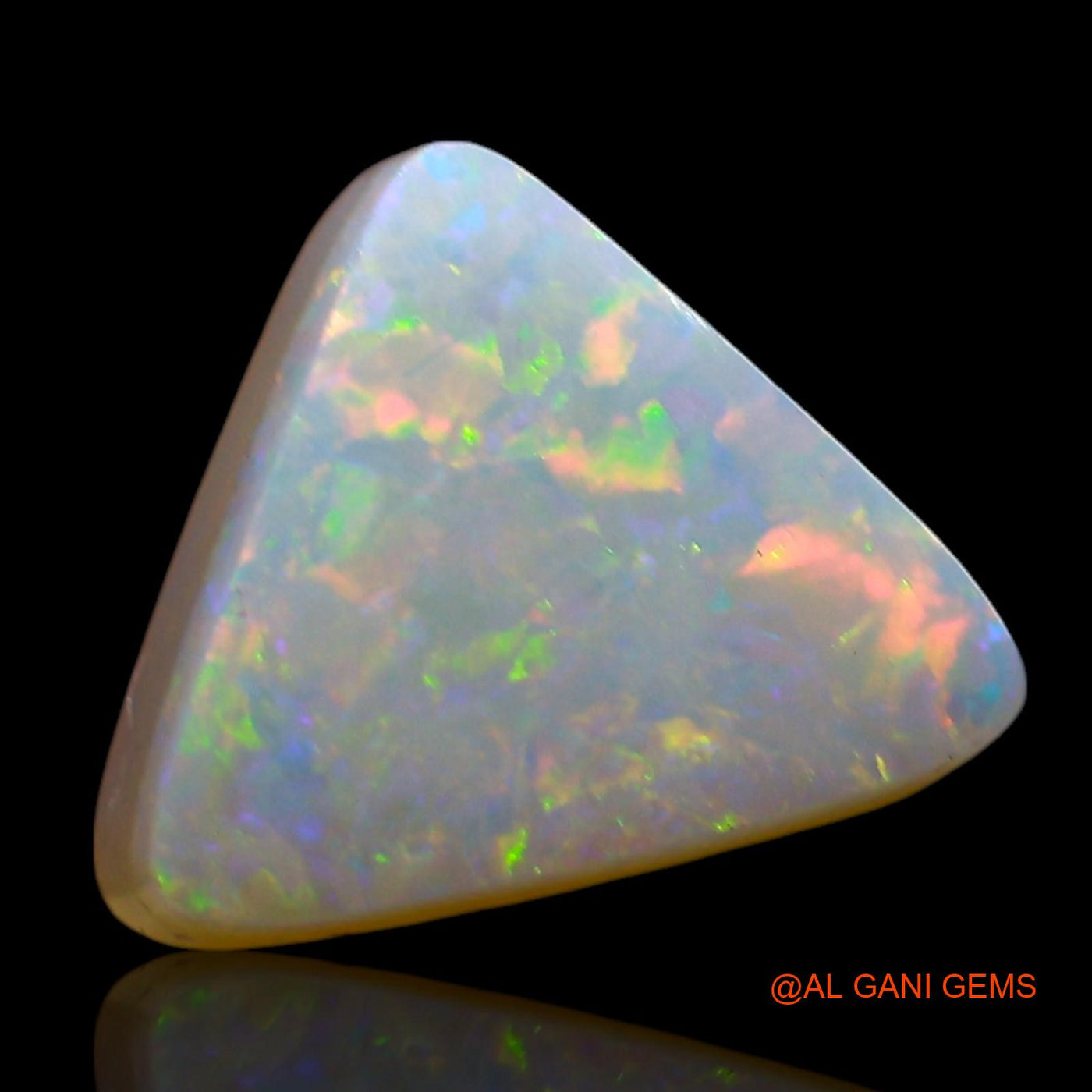 Natural Doublet Opal Gemstone 3.00 Cts Loose Trillion Cabochon From Australia 11x9x5 mm D-238
