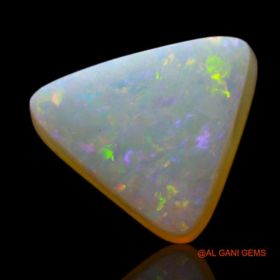 Natural Doublet Opal Gemstone 3.00 Cts Loose Trillion Cabochon From Australia 11x9x5 mm D-238