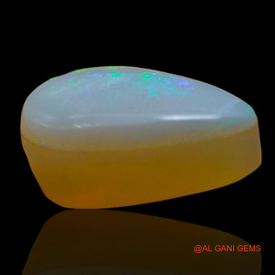 Natural Untreated Doublet Opal Loose Gemstone Pear Cabochon From Australia 3.00 Cts 12x7x5 mm D-239