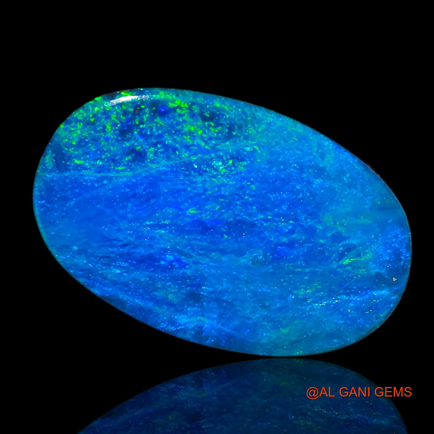 Lab-Created Doublet Opal Gemstone 8.80 Cts Loose Oval Cabochon From Australia 17x10x4 mm D-23