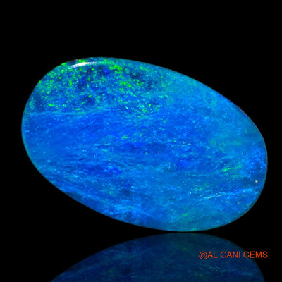 Lab-Created Doublet Opal Gemstone 8.80 Cts Loose Oval Cabochon From Australia 17x10x4 mm D-23