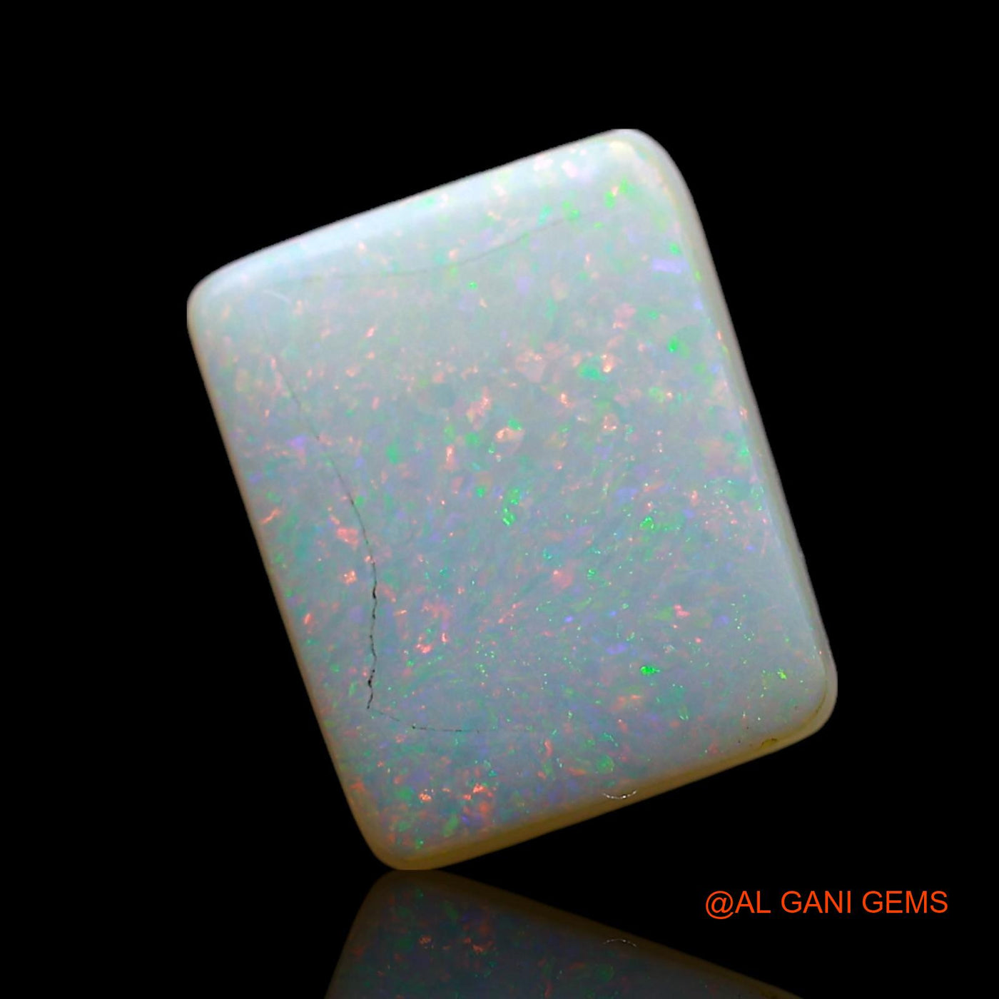 2.00 Cts Natural Australian Doublet Opal Loose Gemstone Square Cabochon 10x7x4 mm D-240