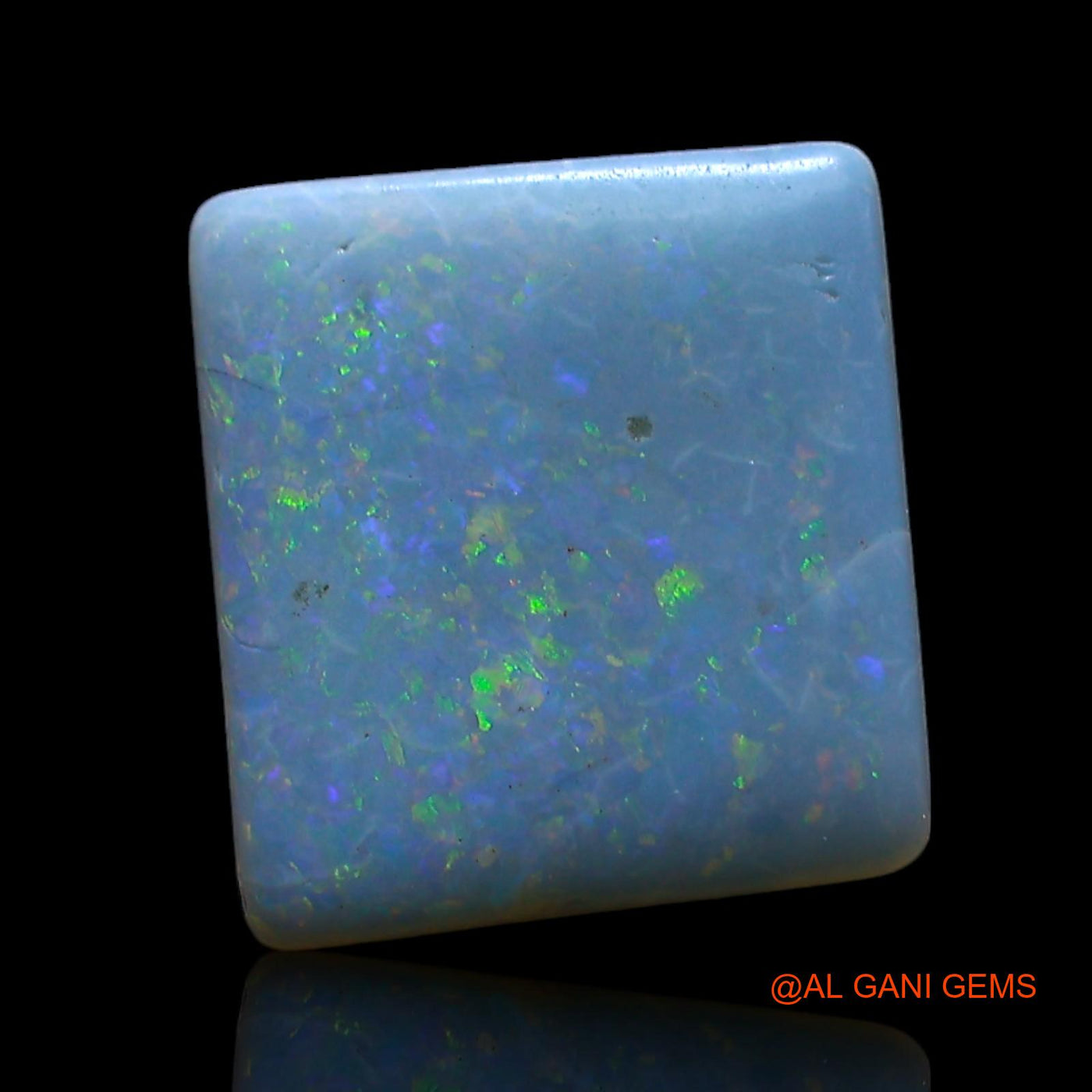 Natural Doublet Opal Gemstone 4.00 Cts Loose Square Cabochon From Australia 9x9x4 mm D-241