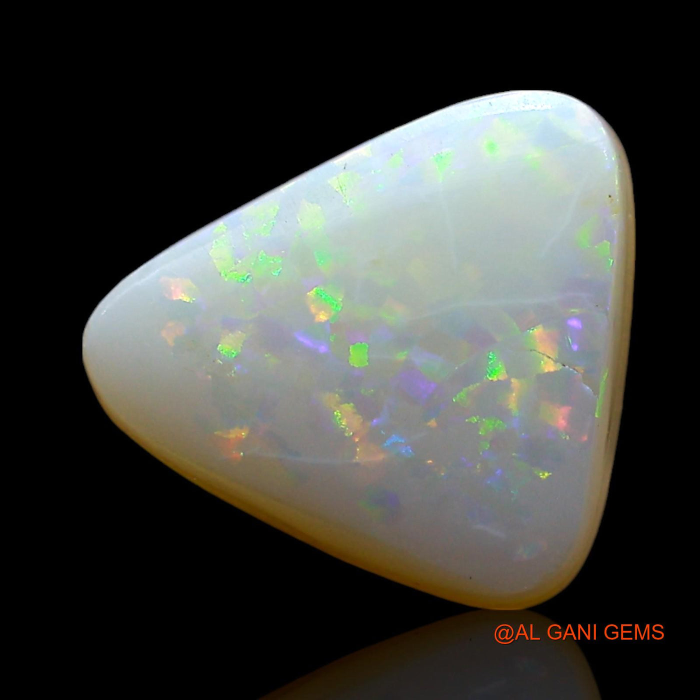 2.00 Cts Natural Australian Doublet Opal Loose Gemstone Trillion Cabochon 10x9x4 mm D-242