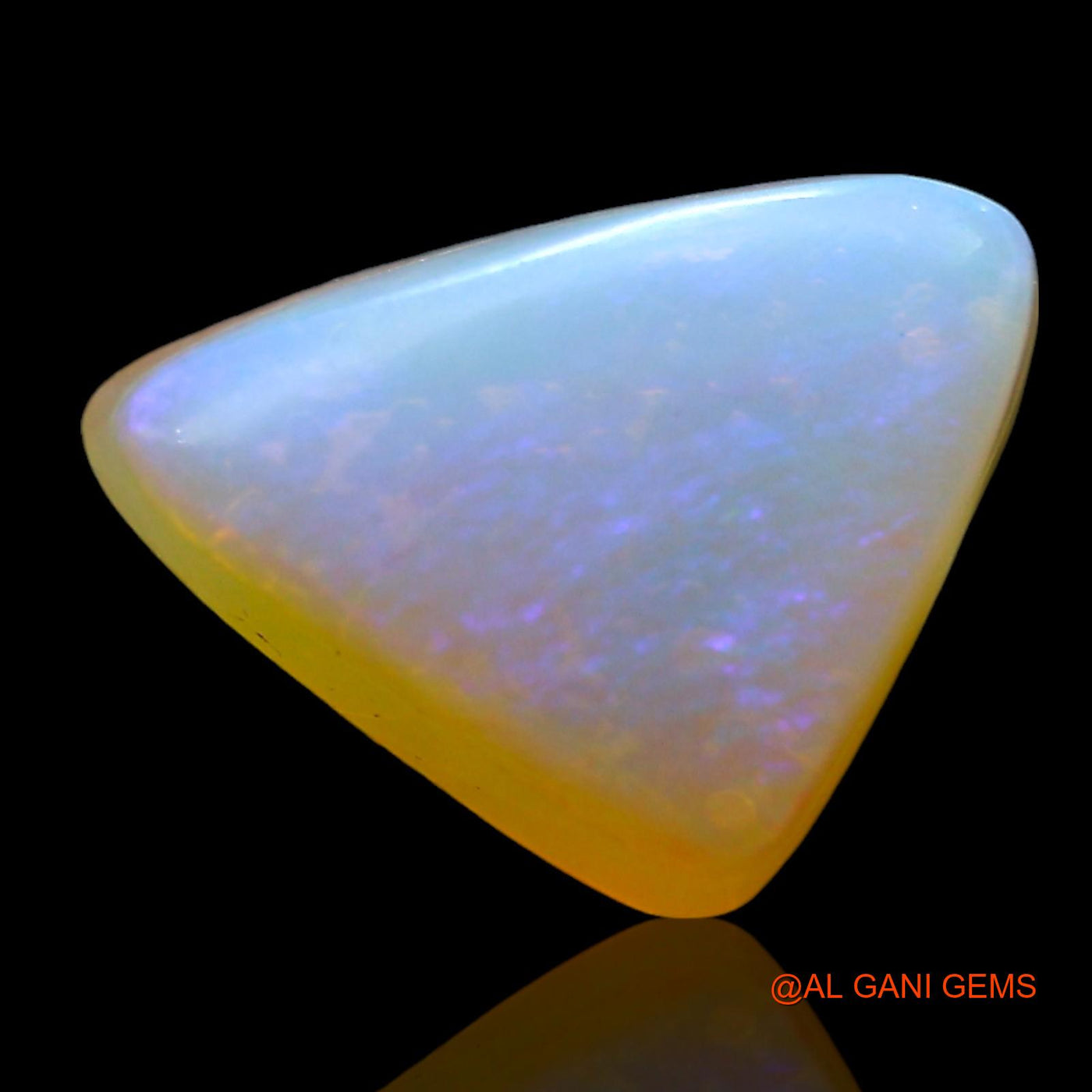 3.00 Cts Natural Australian Doublet Opal Loose Gemstone Trillion Cabochon 12x9x5 mm D-243