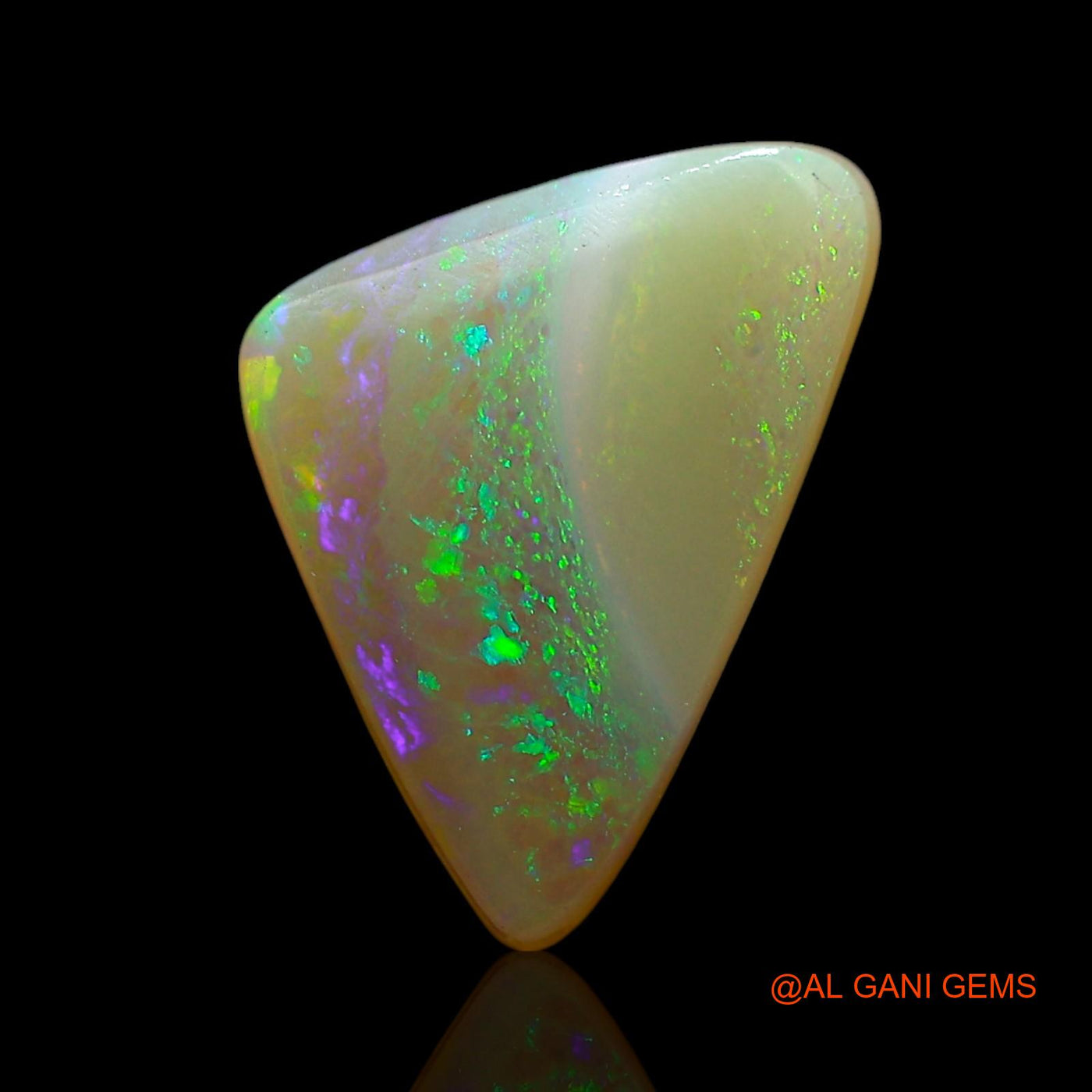 2.00 Cts Natural Australian Doublet Opal Loose Gemstone Trillion Cabochon 11x7x4 mm D-245