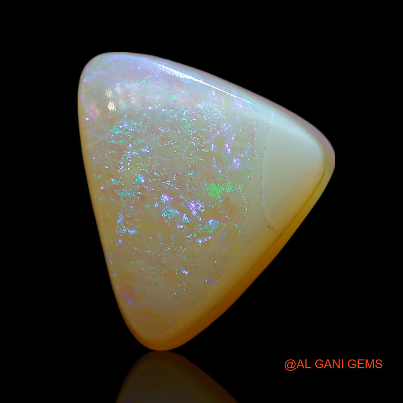 Natural Doublet Opal Gemstone 3.00 Cts Loose Trillion Cabochon From Australia 10x8x5 mm D-246