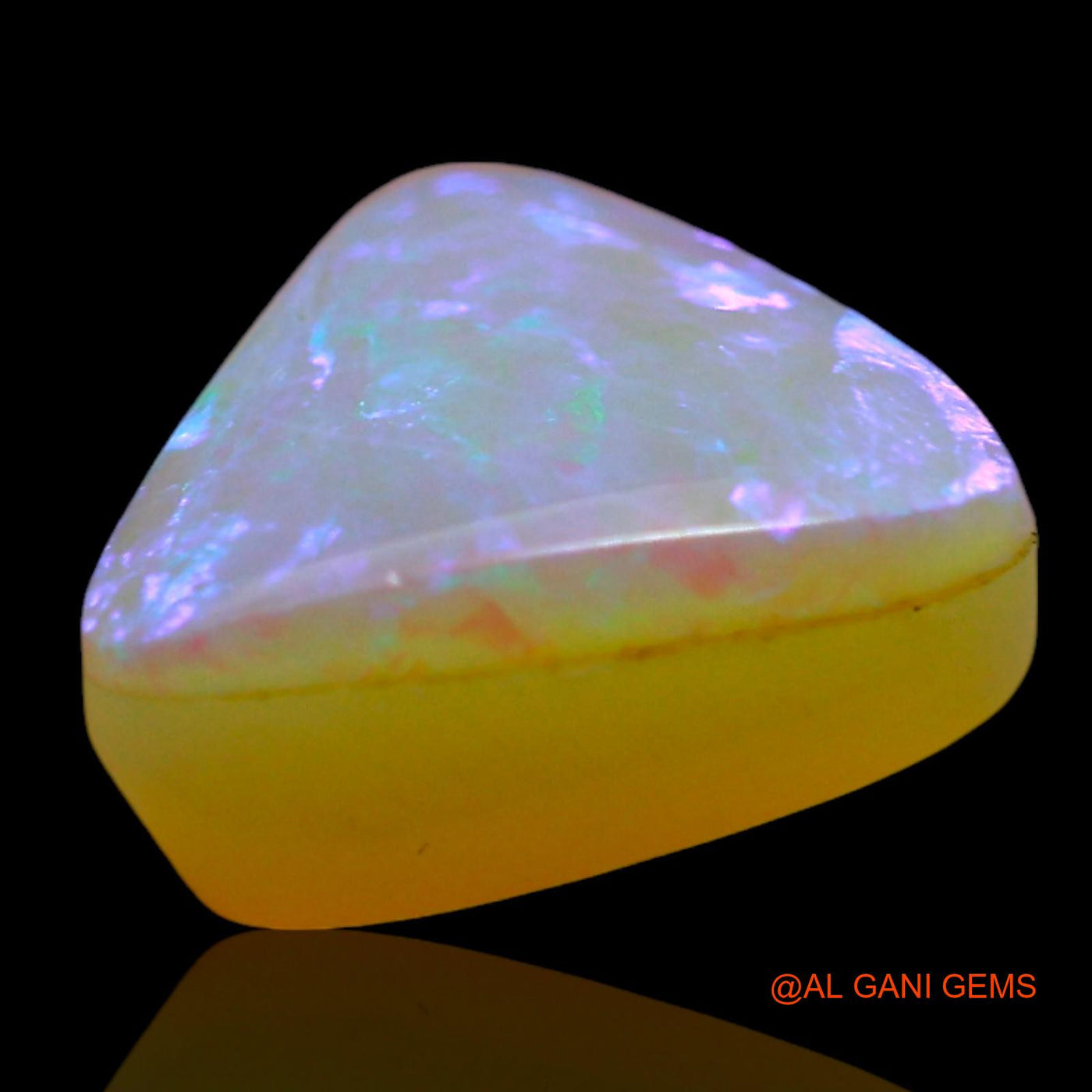 2.00 Cts Unheated Australian Doublet Opal Loose Gemstone Trillion Cabochon Natural 9x9x4 mm D-249