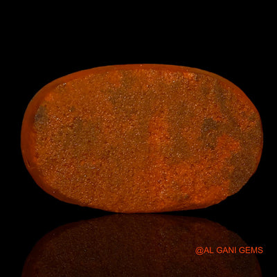 Lab-Created Untreated Doublet Opal Loose Gemstone Oval Cabochon From Australia 6.28 Cts 16x10x3 mm D-24