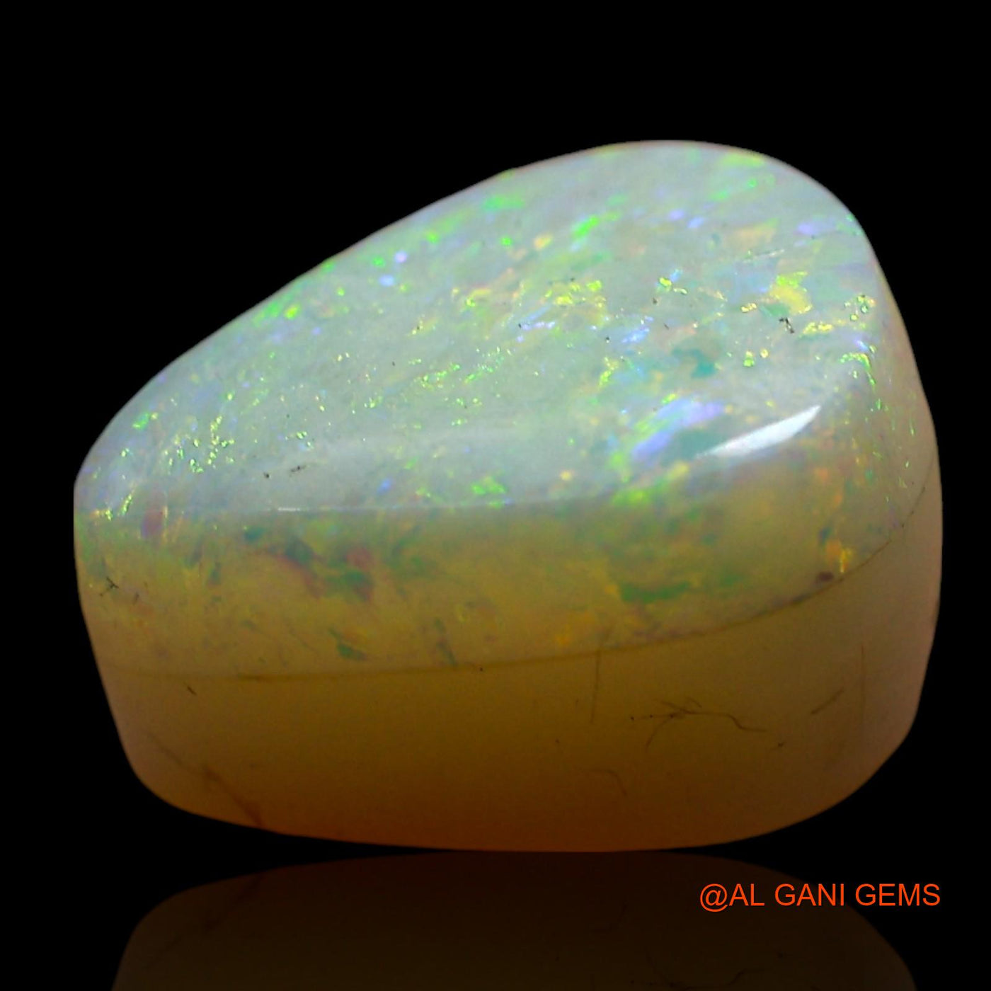 3.00 Cts Unheated Australian Doublet Opal Loose Gemstone Pear Cabochon Natural 10x7x6 mm D-252