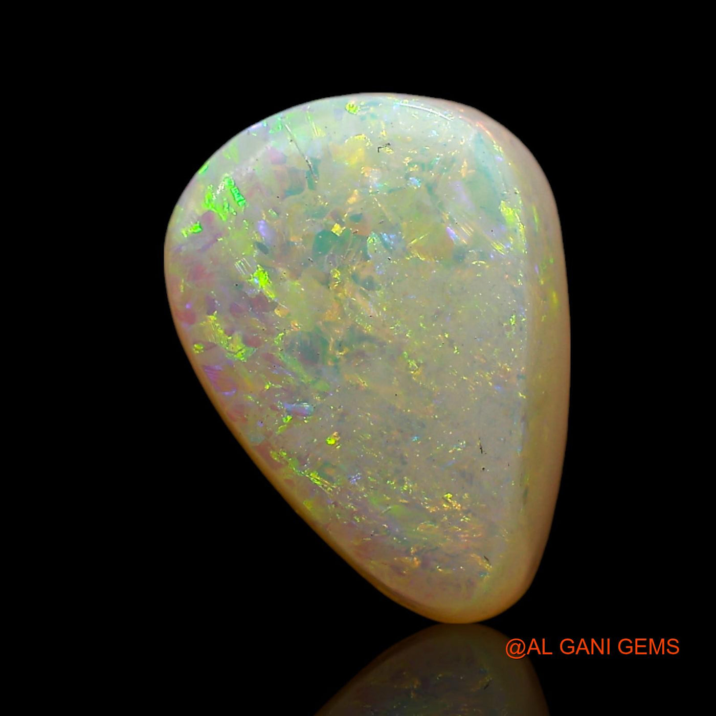 3.00 Cts Unheated Australian Doublet Opal Loose Gemstone Pear Cabochon Natural 10x7x6 mm D-252