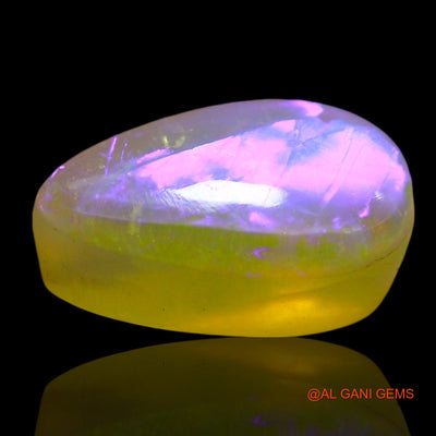 Natural Doublet Opal Gemstone 3.00 Cts Loose Pear Cabochon From Australia 12x7x5 mm D-254