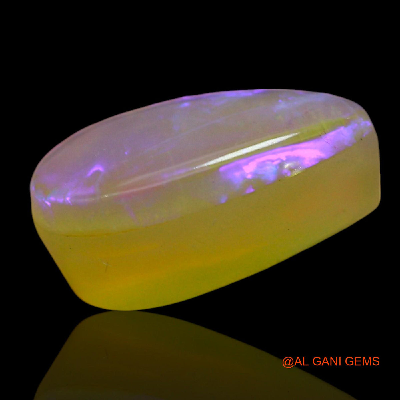 Natural Doublet Opal Gemstone 3.00 Cts Loose Pear Cabochon From Australia 12x7x5 mm D-254
