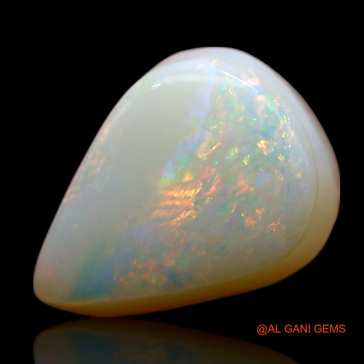 Natural Untreated Doublet Opal Loose Gemstone Pear Cabochon From Australia 2.00 Cts 10x8x4 mm D-258
