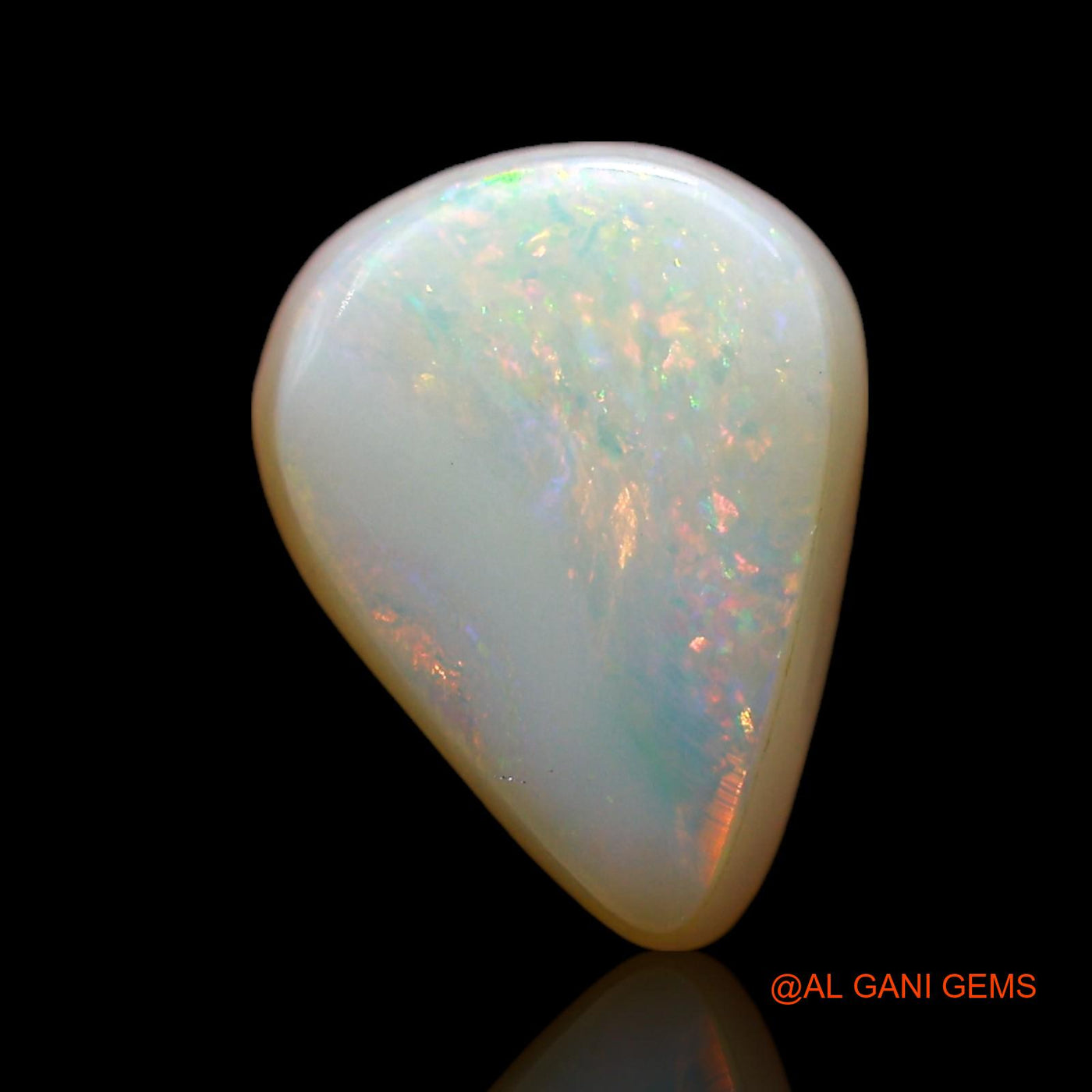 Natural Untreated Doublet Opal Loose Gemstone Pear Cabochon From Australia 2.00 Cts 10x8x4 mm D-258