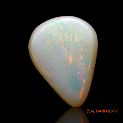 Natural Untreated Doublet Opal Loose Gemstone Pear Cabochon From Australia 2.00 Cts 10x8x4 mm D-258