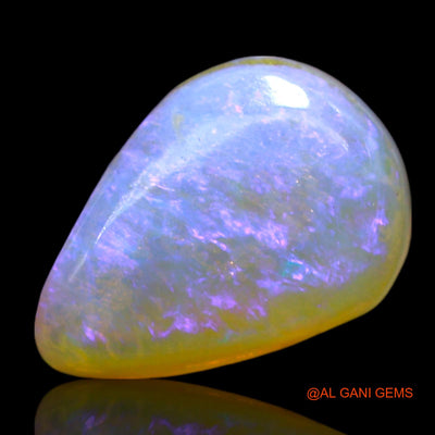 Natural Doublet Opal Gemstone 2.00 Cts Loose Pear Cabochon From Australia 10x7x5 mm D-259
