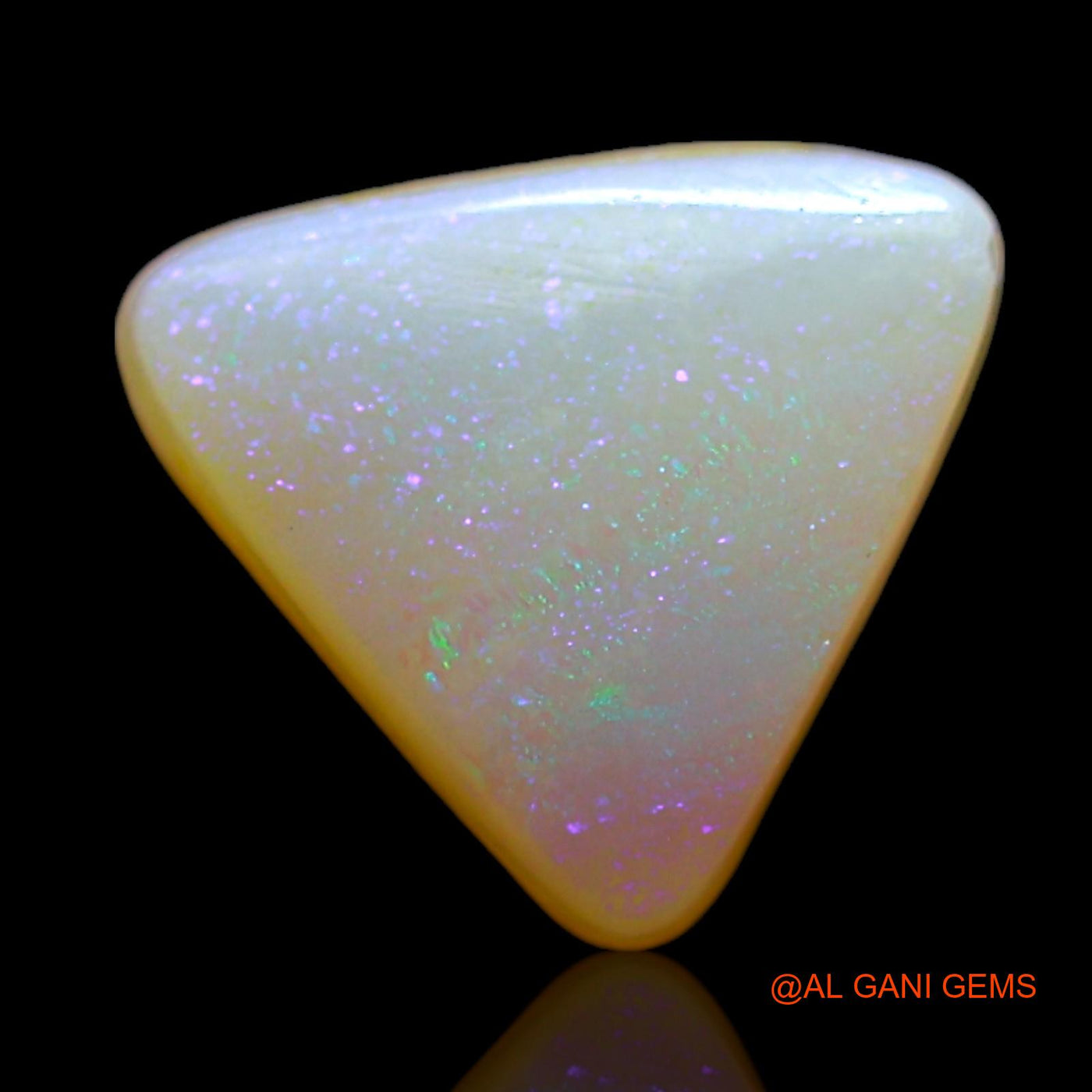 Natural Untreated Doublet Opal Loose Gemstone Trillion Cabochon From Australia 2.00 Cts 9x8x5 mm D-260