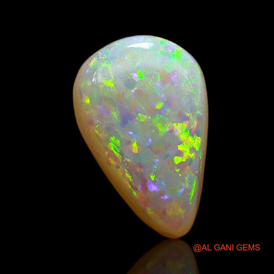 2.00 Cts Natural Australian Doublet Opal Loose Gemstone Pear Cabochon 10x7x5 mm D-261