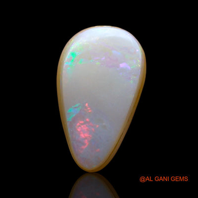 Natural Doublet Opal Gemstone 2.00 Cts Loose Pear Cabochon From Australia 10x6x4 mm D-262
