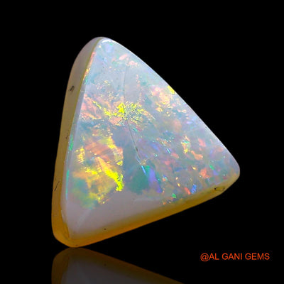 Natural Doublet Opal Gemstone 1.00 Cts Loose Trillion Cabochon From Australia 8x8x4 mm D-263