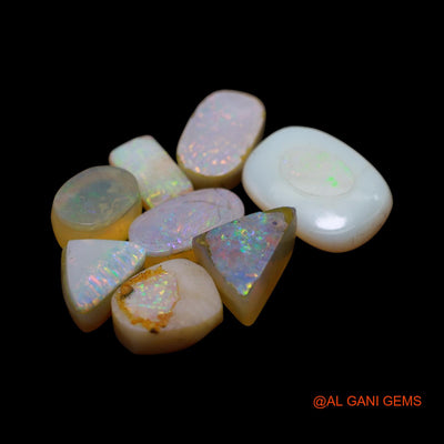 8 Pcs Wholesale Lot Natural Doublet Opal Gemstone 39.00 Cts Loose Mix Cabochon Australia 6X10X3 TO 13X18X5 MM D-265