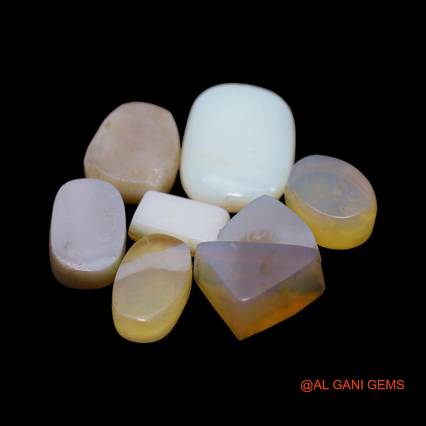 8 Pcs Wholesale Lot Natural Doublet Opal Gemstone 39.00 Cts Loose Mix Cabochon Australia 6X10X3 TO 13X18X5 MM D-265