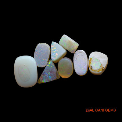 8 Pcs Wholesale Lot Natural Doublet Opal Gemstone 39.00 Cts Loose Mix Cabochon Australia 6X10X3 TO 13X18X5 MM D-265