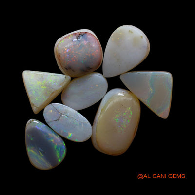 8 Pcs Wholesale Lot Natural Doublet Opal Gemstone 41.00 Cts Loose Mix Cabochon Australia 8X13X3 TO 11X17X5 MM D-266
