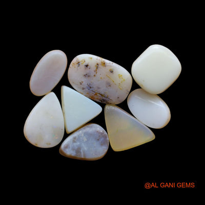 8 Pcs Wholesale Lot Natural Doublet Opal Gemstone 41.00 Cts Loose Mix Cabochon Australia 8X13X3 TO 11X17X5 MM D-266