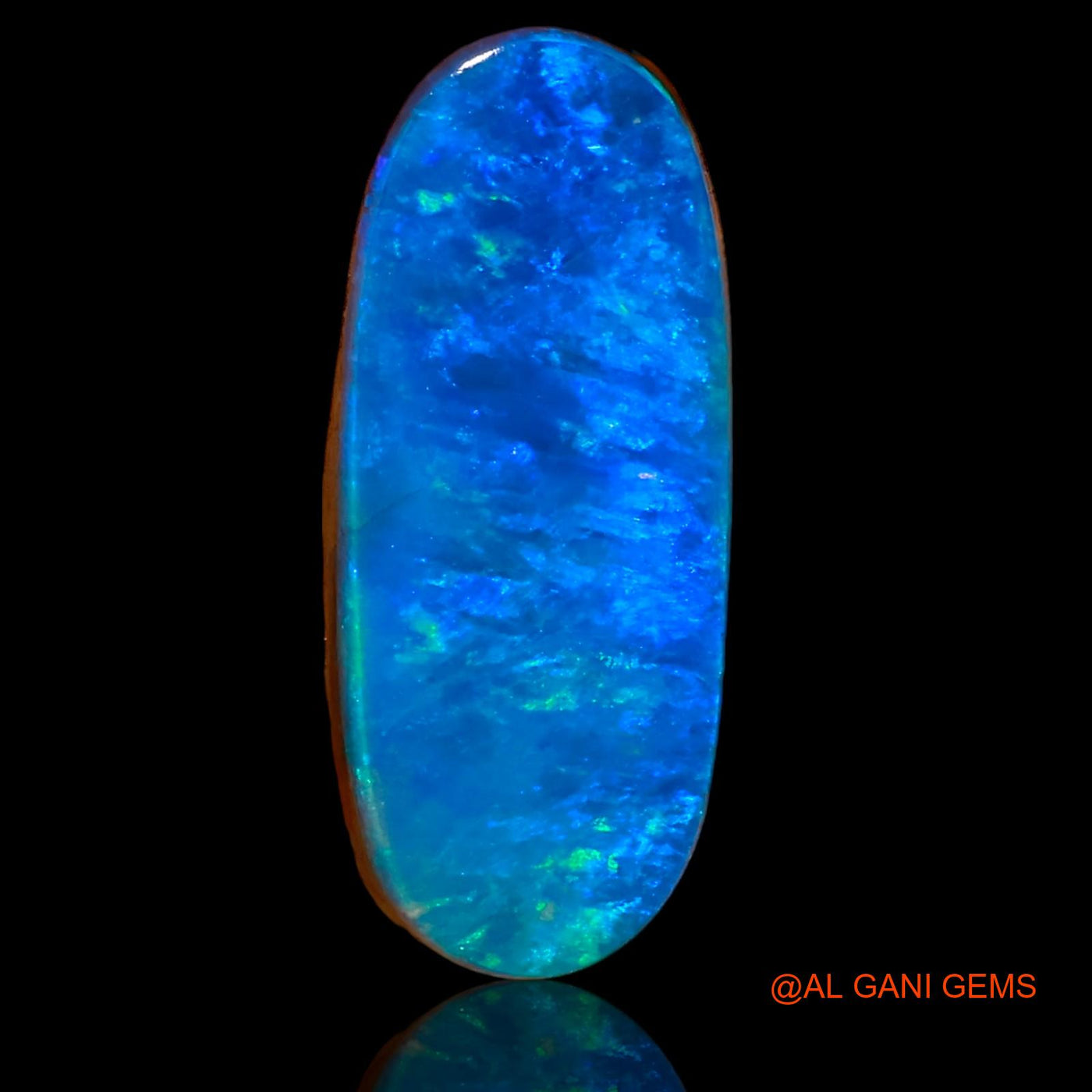 7.20 Cts Lab-Created Australian Doublet Opal Loose Gemstone Oval Cabochon 20x8x3 mm D-28
