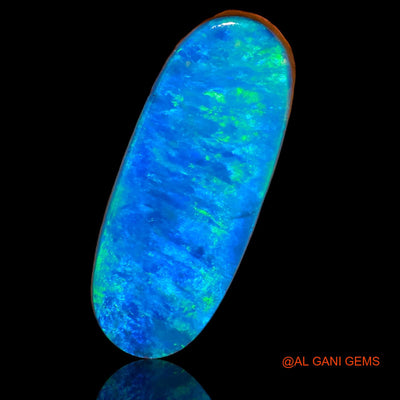7.20 Cts Lab-Created Australian Doublet Opal Loose Gemstone Oval Cabochon 20x8x3 mm D-28
