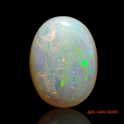 6.45 Cts Lab-Created Australian Doublet Opal Oval Cabochon Loose Gemstone For Jewelry 14x10x6 mm D-2