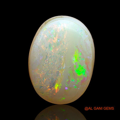 6.45 Cts Lab-Created Australian Doublet Opal Oval Cabochon Loose Gemstone For Jewelry 14x10x6 mm D-2