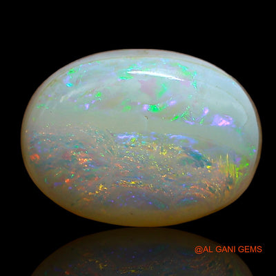 6.45 Cts Lab-Created Australian Doublet Opal Oval Cabochon Loose Gemstone For Jewelry 14x10x6 mm D-2