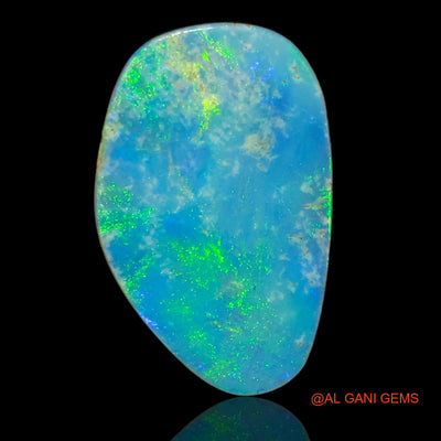 Lab-Created Doublet Opal Gemstone 4.65 Cts Loose Fancy Cabochon From Australia 16x10x3 mm D-30