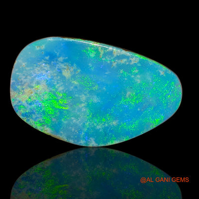 Lab-Created Doublet Opal Gemstone 4.65 Cts Loose Fancy Cabochon From Australia 16x10x3 mm D-30