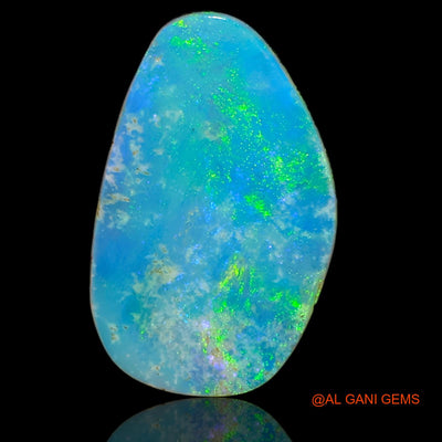 Lab-Created Doublet Opal Gemstone 4.65 Cts Loose Fancy Cabochon From Australia 16x10x3 mm D-30