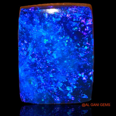 6.30 Cts Lab-Created Australian Doublet Opal Loose Gemstone Square Cabochon 12x9x4 mm D-31