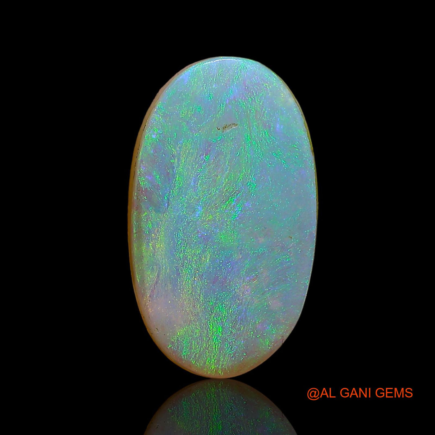 9.05 Cts Lab-Created Australian Doublet Opal Loose Gemstone Oval Cabochon 17x10x6 mm D-3